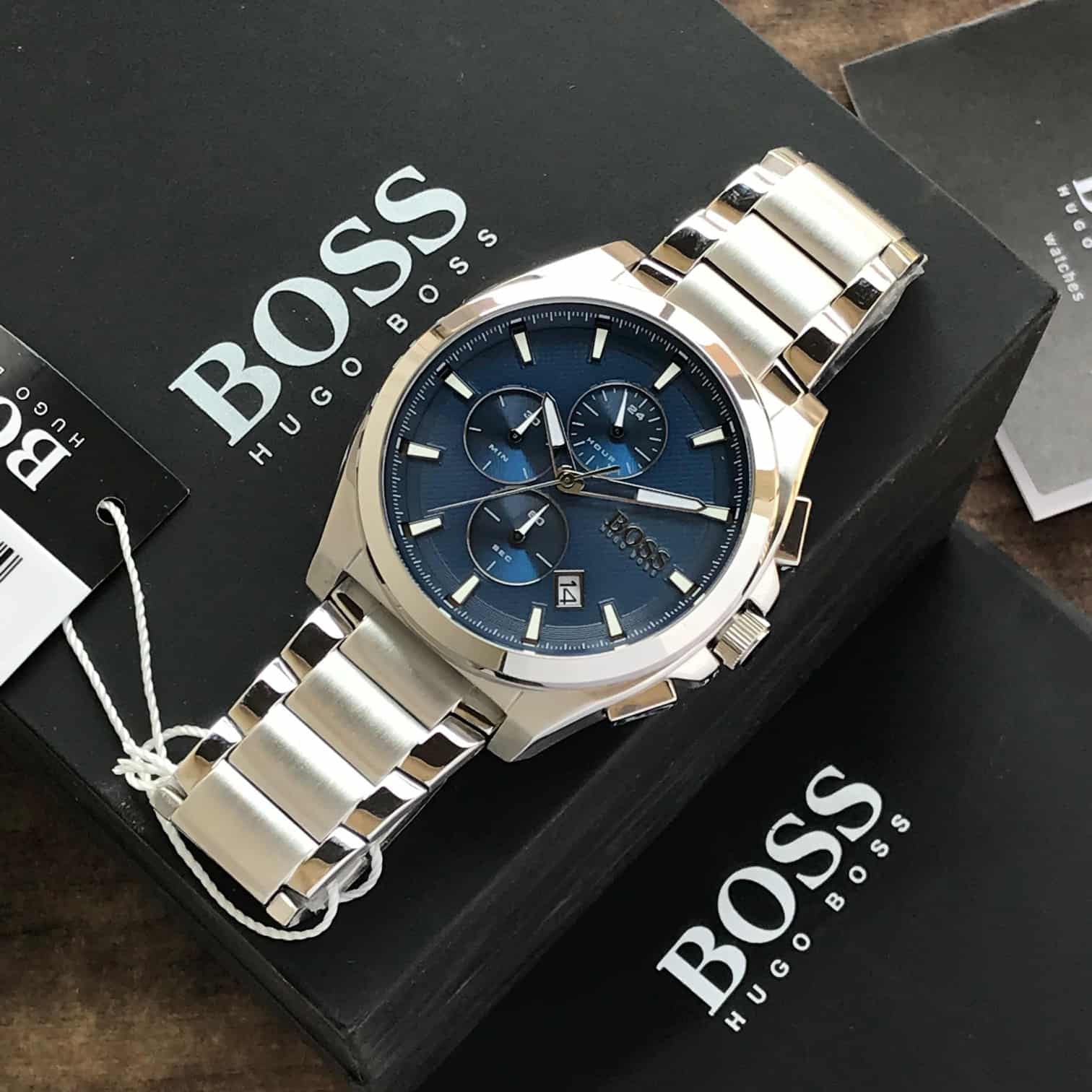 Hugo Boss 1513885 Originals Stainless Steel Blue Dial Mens Watch