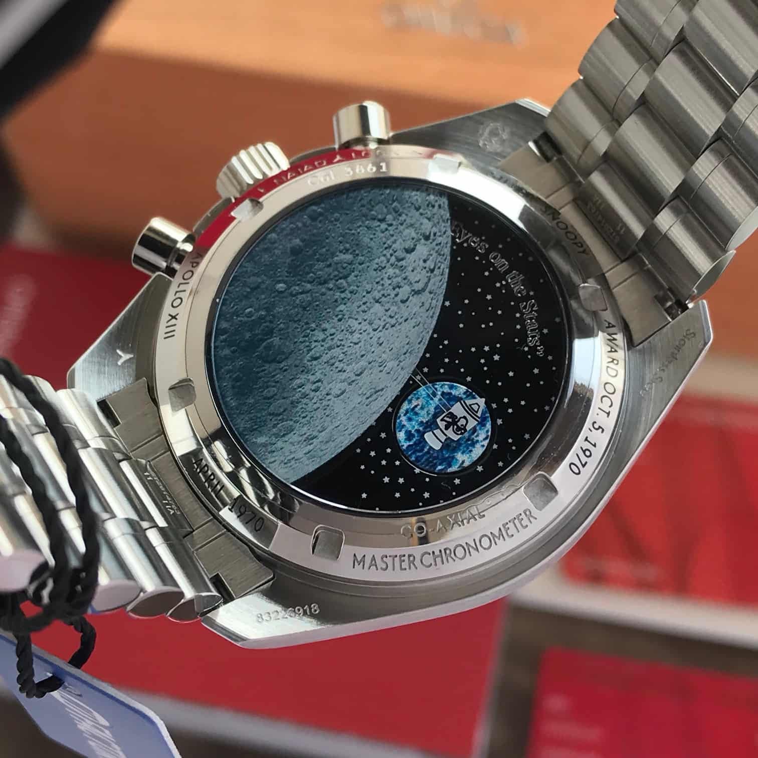 Omega Speedmaster Silver Snoopy Award 50 Anniversary Limited Swiss ETA Automatic Mens Watch