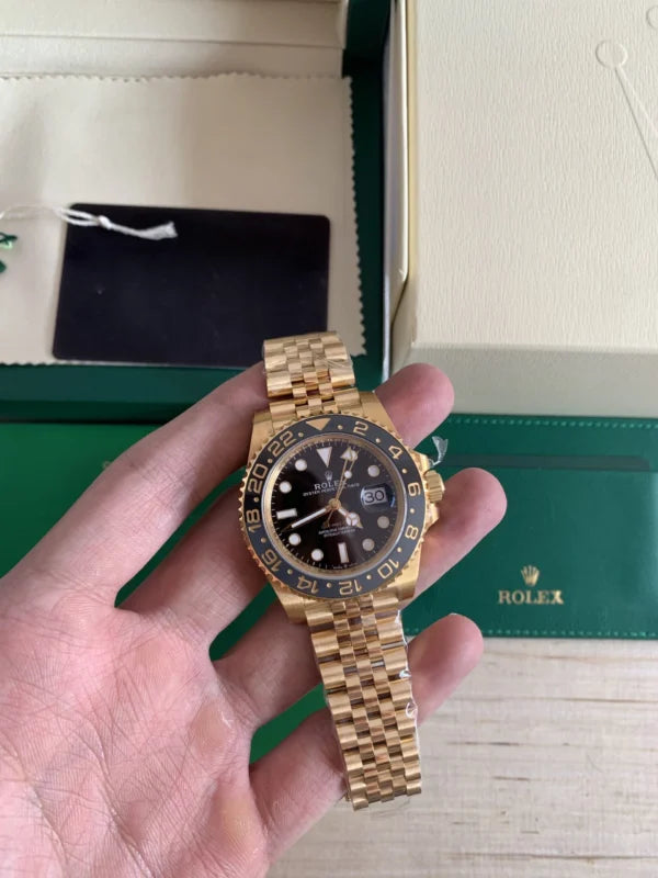 Superclone Rolex GMT-Master II Black Dial 126718GRNR
