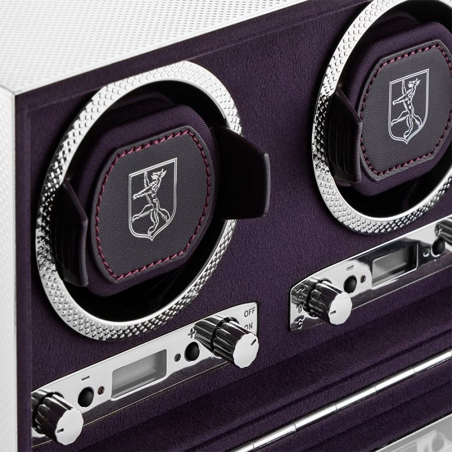 Silver Double Watch Winder