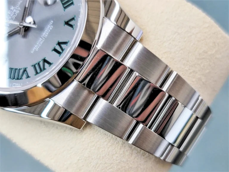 Superclone Rolex Datejust Rhodium Dial 126300 “Wimbledon” Oyster 41 mm