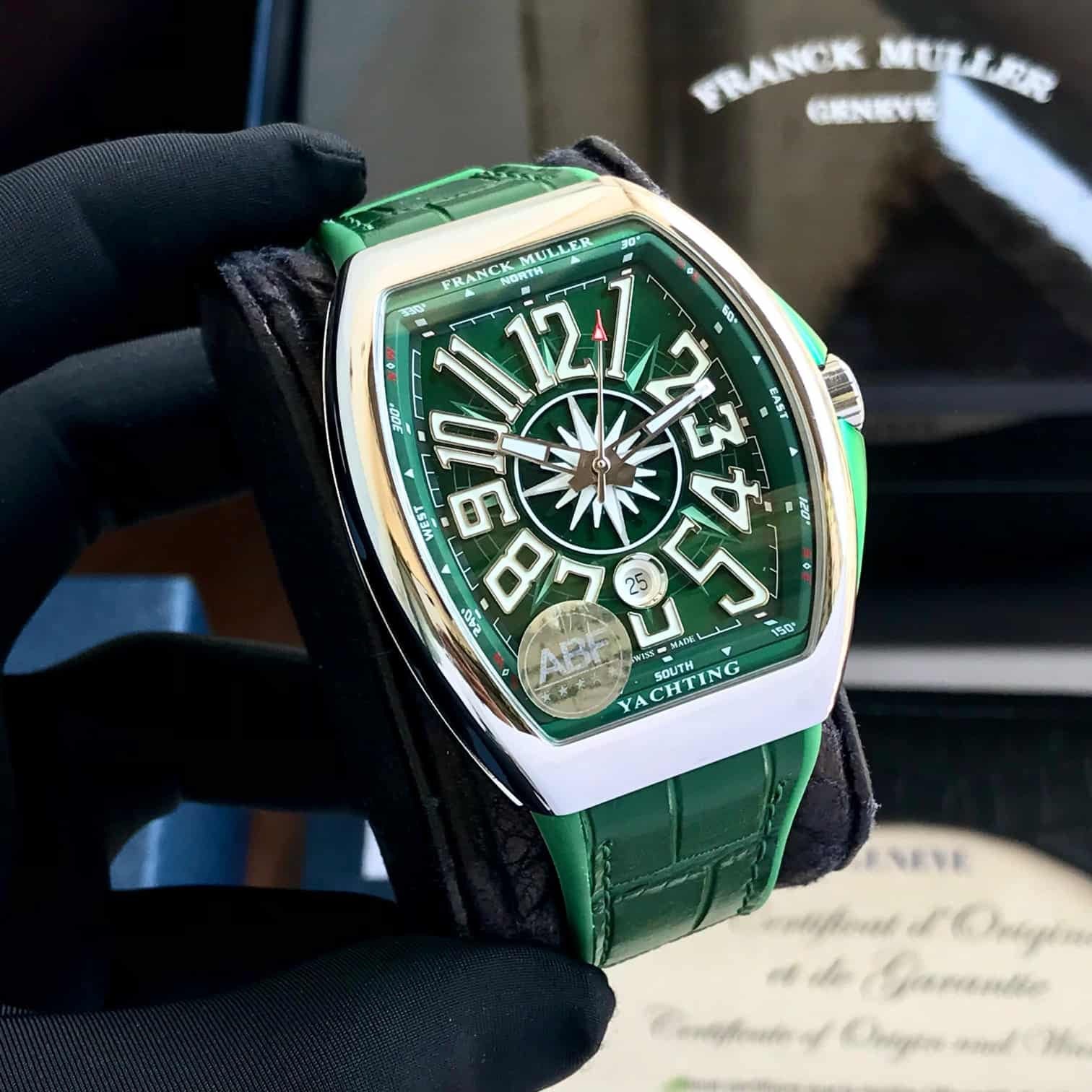Franck Muller Vanguard V45 Steel Green Superclone