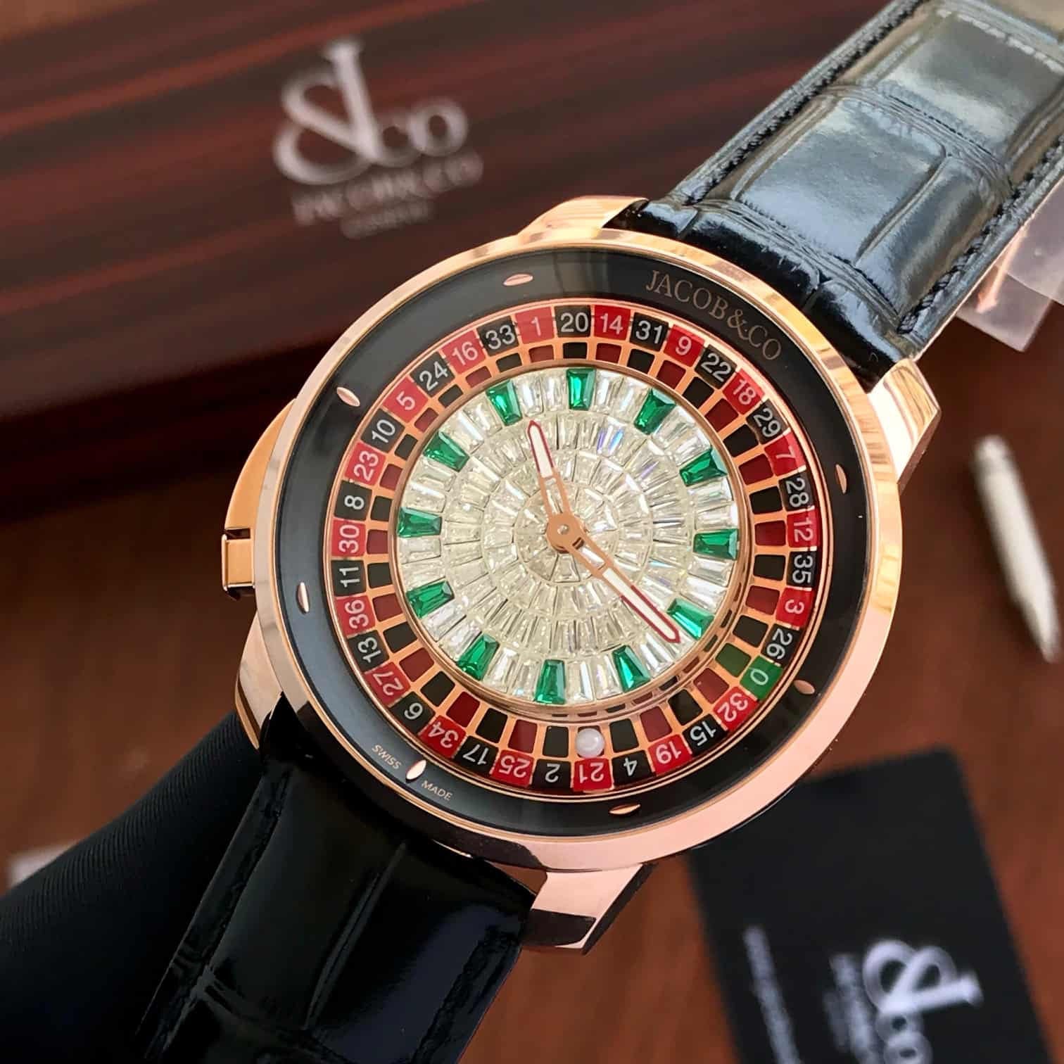 Jacob & Co Casino Tourbillon Rose Gold Baguette Superclone