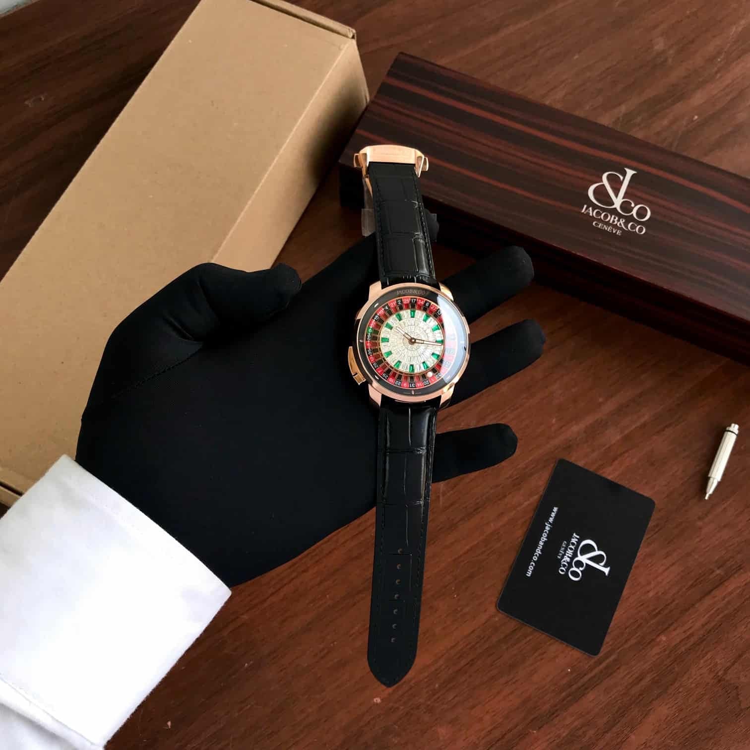 Jacob & Co Casino Tourbillon Rose Gold Baguette Superclone