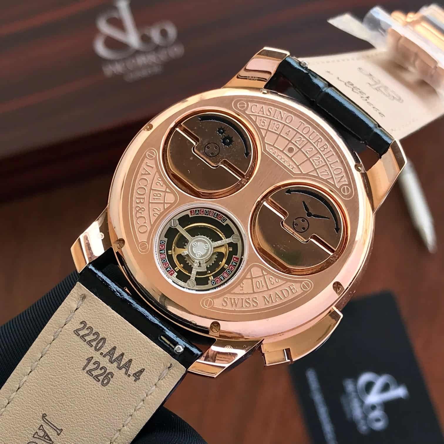 Jacob & Co Casino Tourbillon Rose Gold Baguette Superclone