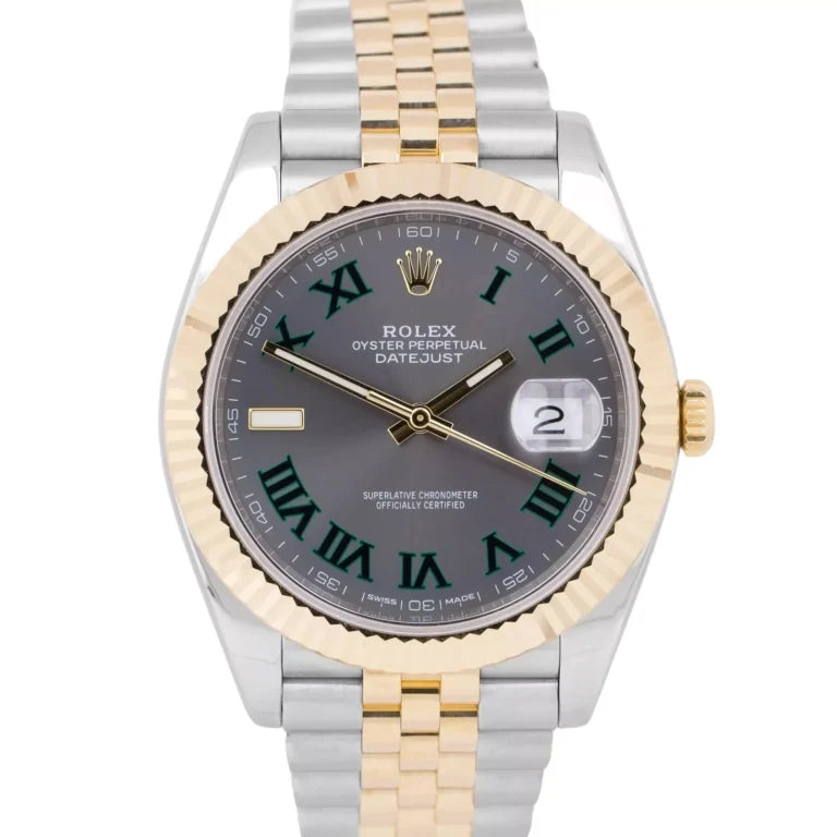 Superclone Rolex Datejust Rhodium Dial 126333 “Wimbledon” Flutted/Jubilee 41 mm
