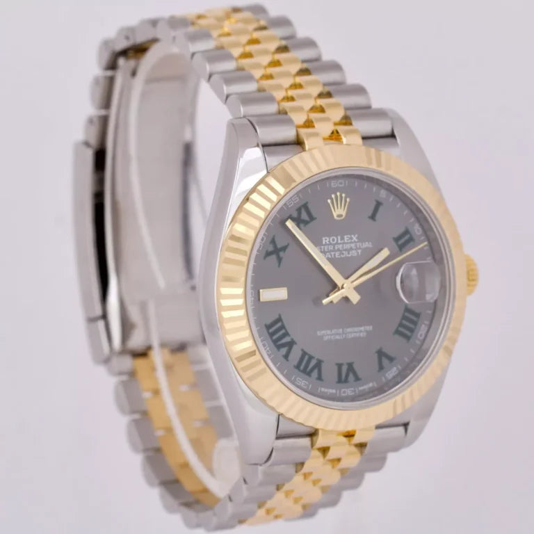 Superclone Rolex Datejust Rhodium Dial 126333 “Wimbledon” Flutted/Jubilee 41 mm