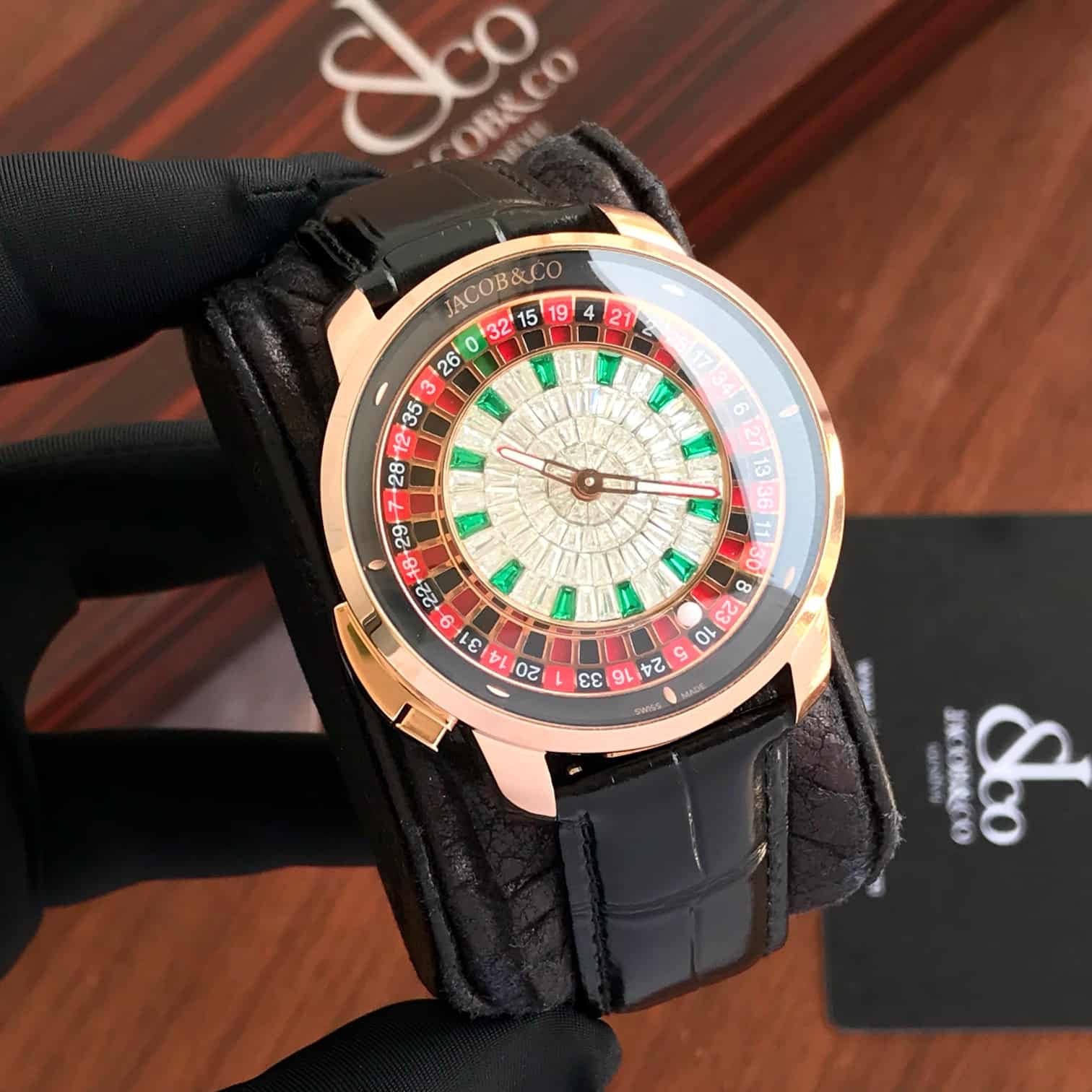Jacob & Co Casino Tourbillon Rose Gold Baguette Superclone