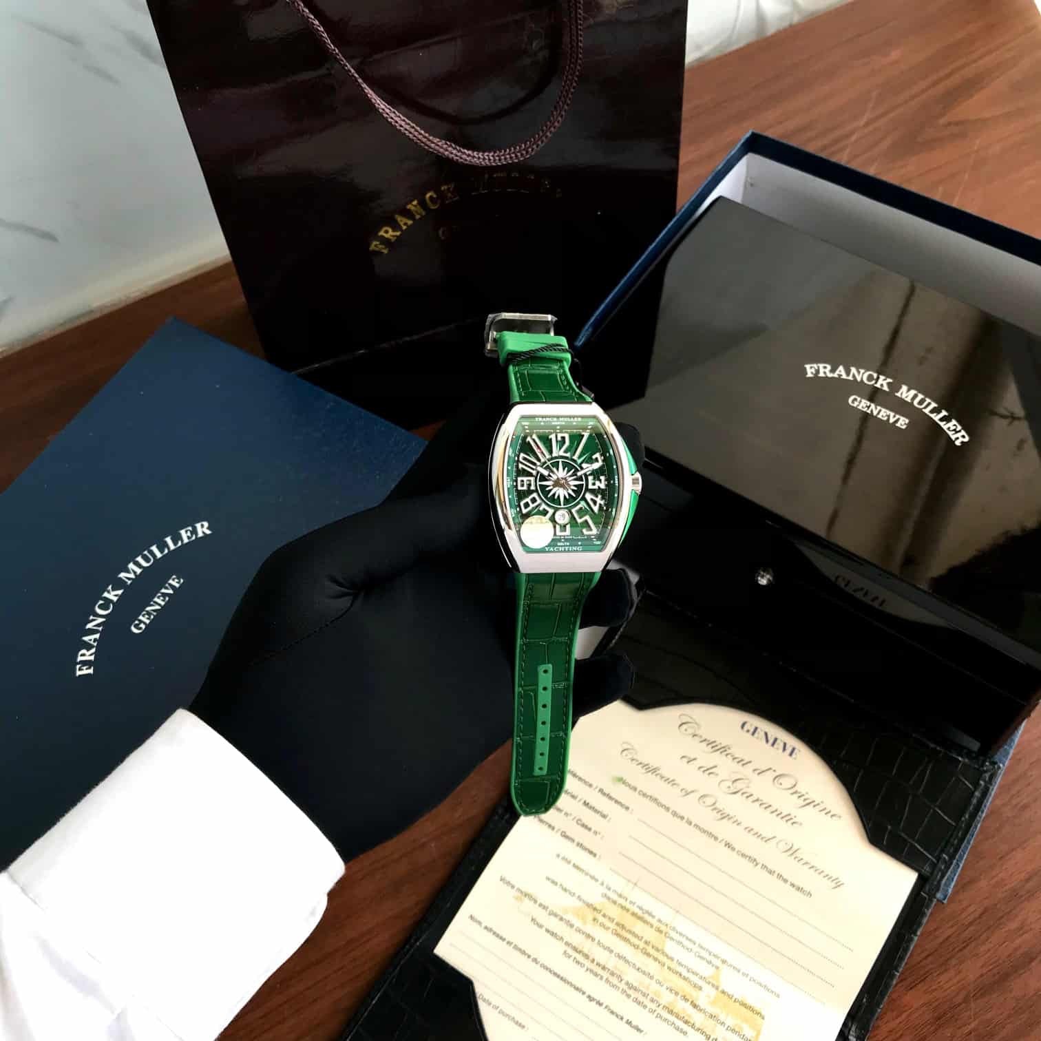 Franck Muller Vanguard V45 Steel Green Superclone
