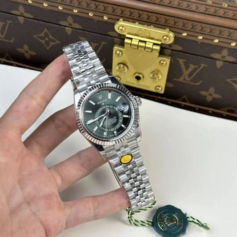 Superclone Rolex Sky-Dweller Mint green Dial 336934 Jubilee