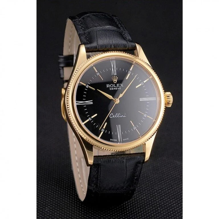 Superclone Rolex Cellini Black Dial REP016814