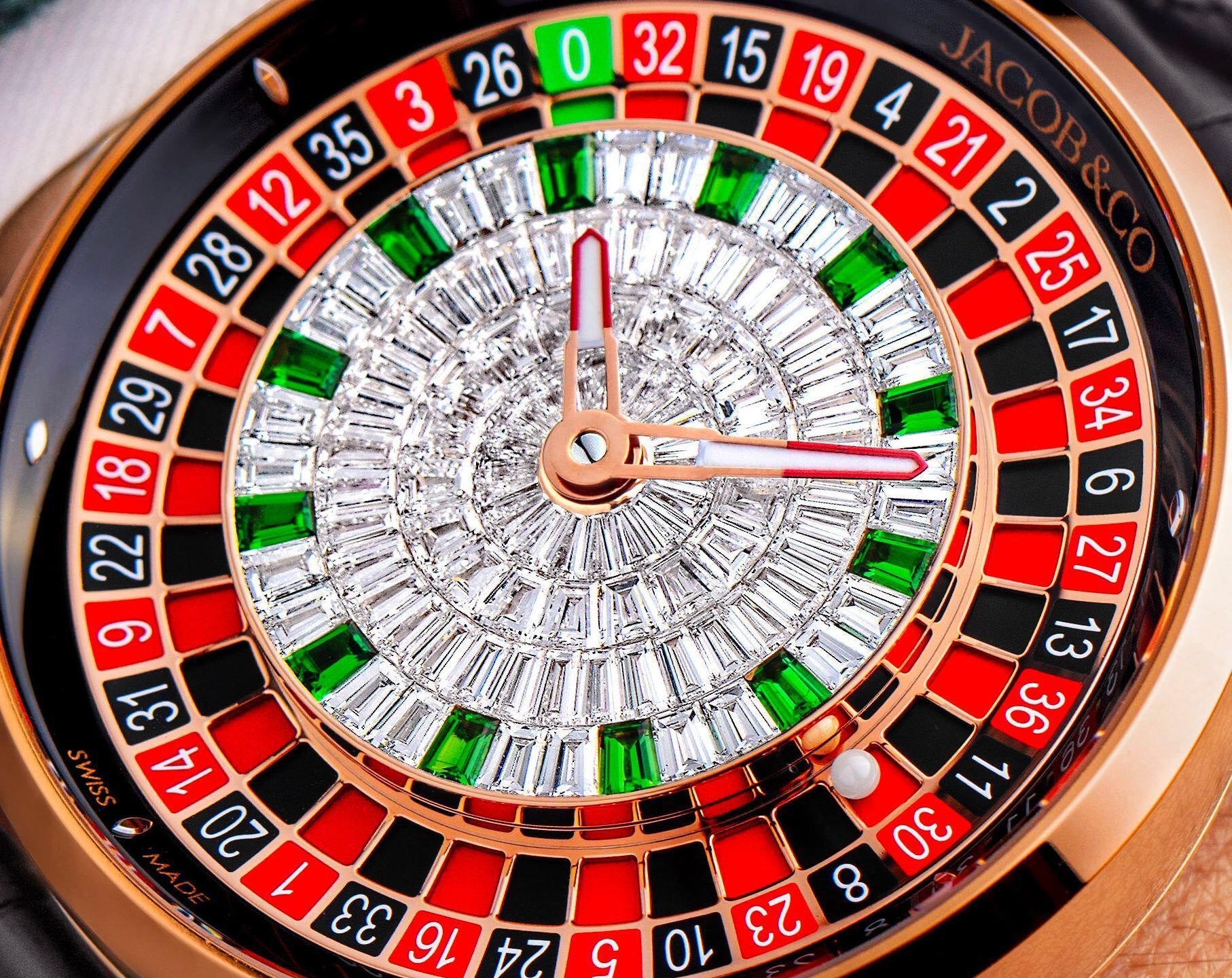 Jacob & Co Casino Tourbillon Rose Gold Baguette Superclone