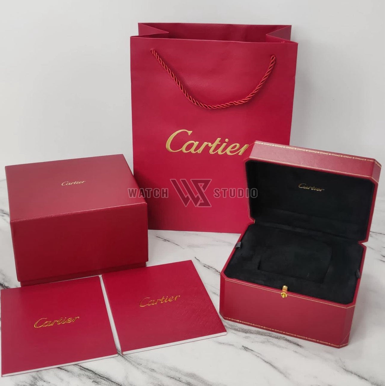 Cartier Orijinal Saat Kutusu (Siyah Kadife)
