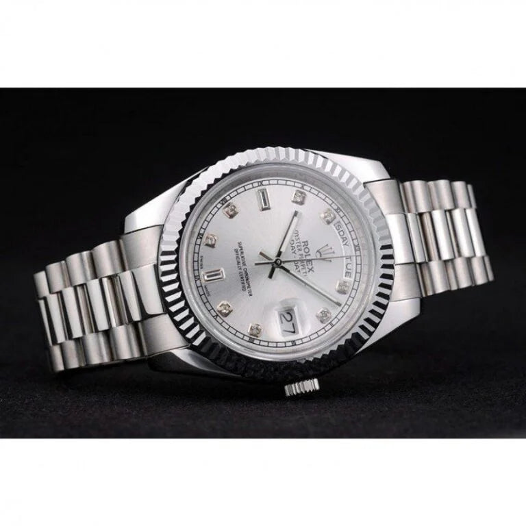 Superclone Rolex Day-Date Silver Dial 41995 40 mm