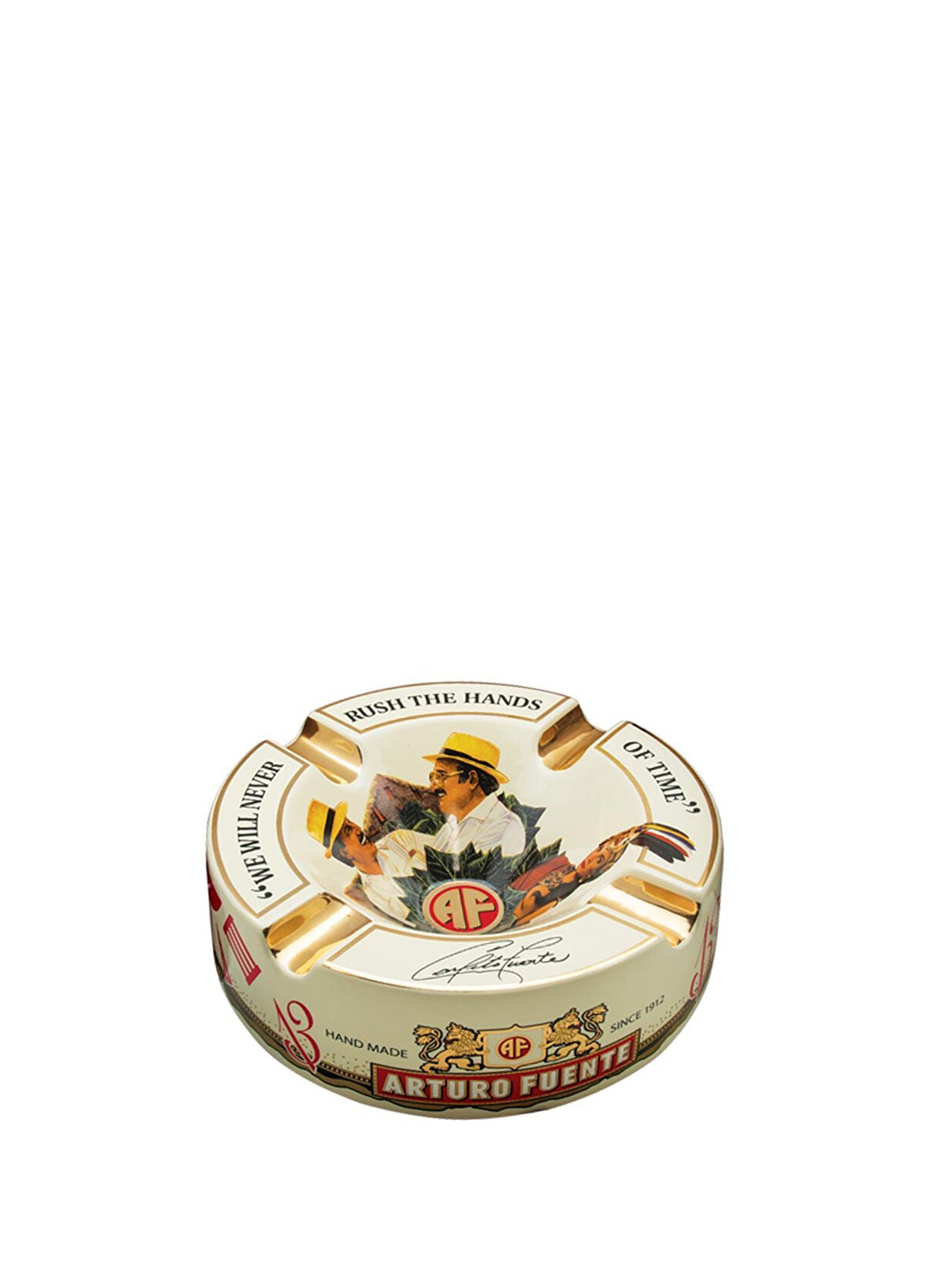Arturo Fuente Journey El Yapımı Bej Seramik Puro Küllüğü