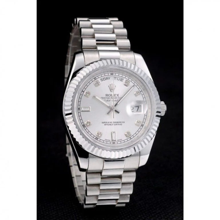 Superclone Rolex Day-Date Silver Dial 41995 40 mm