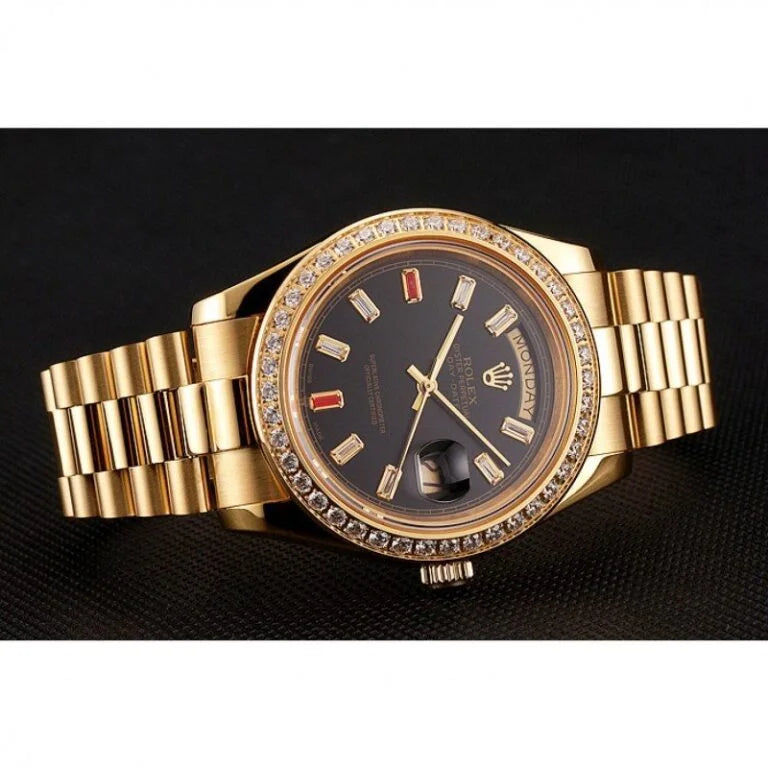 Superclone Rolex Day-Date Black Dial 1454101 36 mm