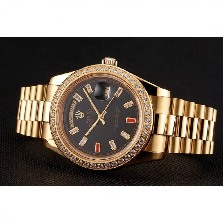 Superclone Rolex Day-Date Black Dial 1454101 36 mm