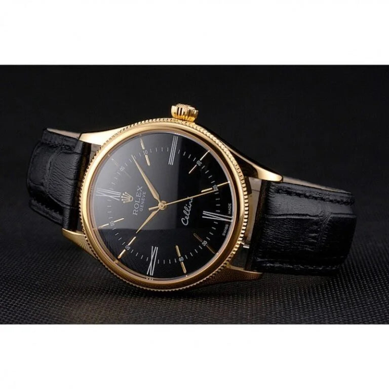 Superclone Rolex Cellini Black Dial REP016814