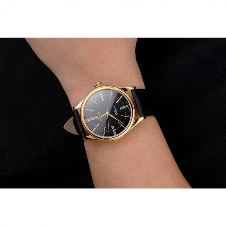 Superclone Rolex Cellini Black Dial REP016814