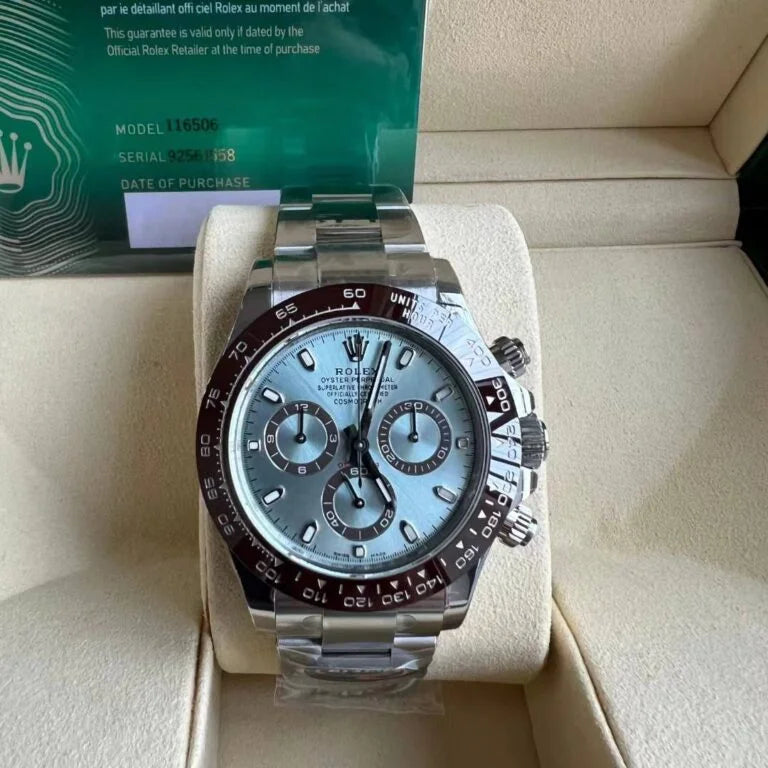 Superclone Rolex Daytona Ice blue Dial 116506 “Platona”