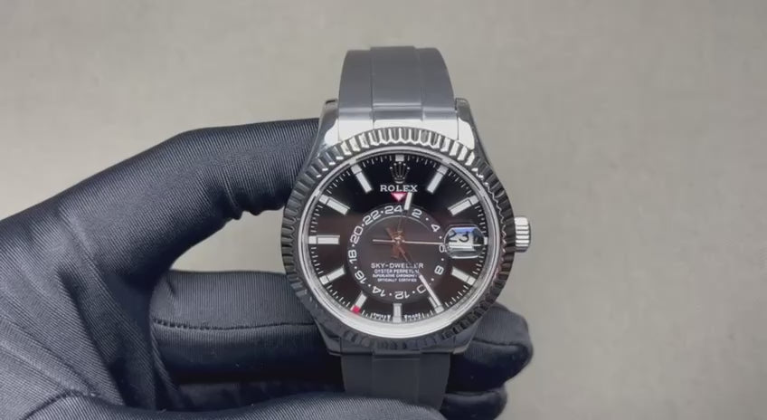 Superclone Rolex Sky-Dweller Bright black Dial 336239