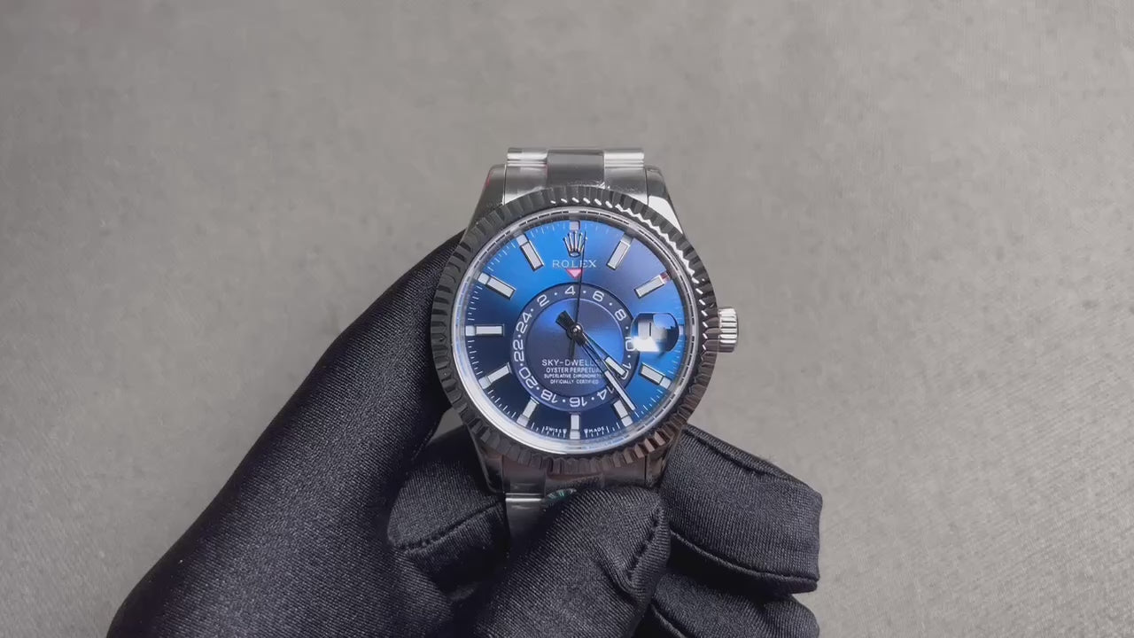 Superclone Rolex Sky-Dweller Bright blue Dial 336934 Oyster