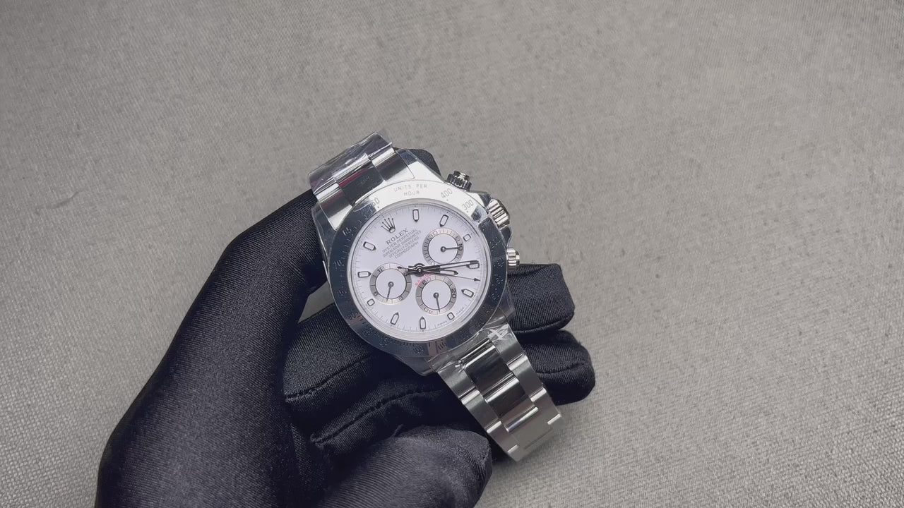 Superclone Rolex Daytona White Dial 116520