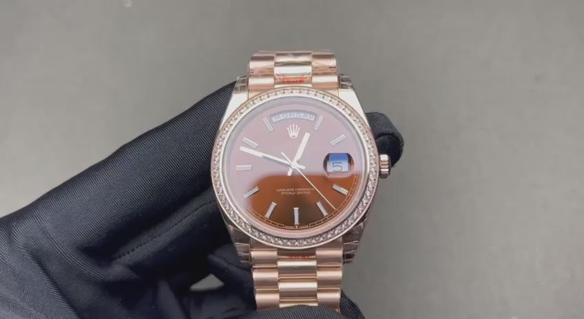 Superclone Rolex Day-Date Chocolate Dial 228345RBR 40 mm