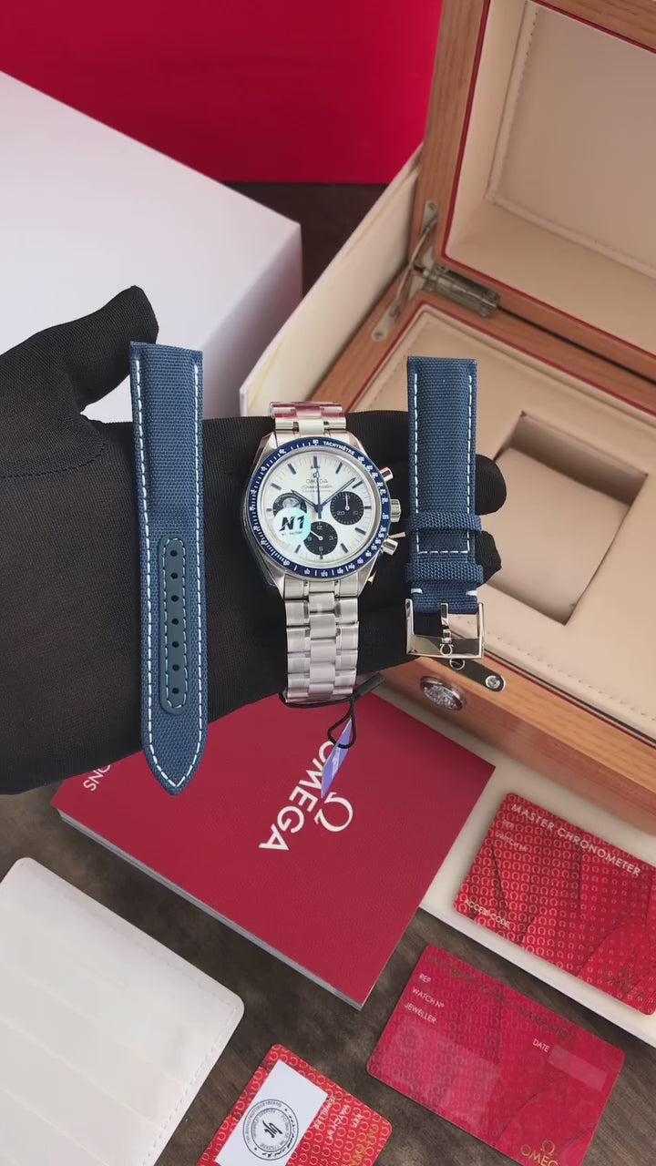 Omega Speedmaster Silver Snoopy Award 50 Anniversary Limited Swiss ETA Automatic Mens Watch