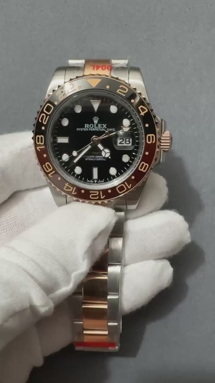 Superclone Rolex GMT-Master II Black Dial 126711CHNR Root Beer