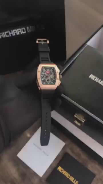 Richard Mille RM011-FM Rose Gold Black Dial SuperClone