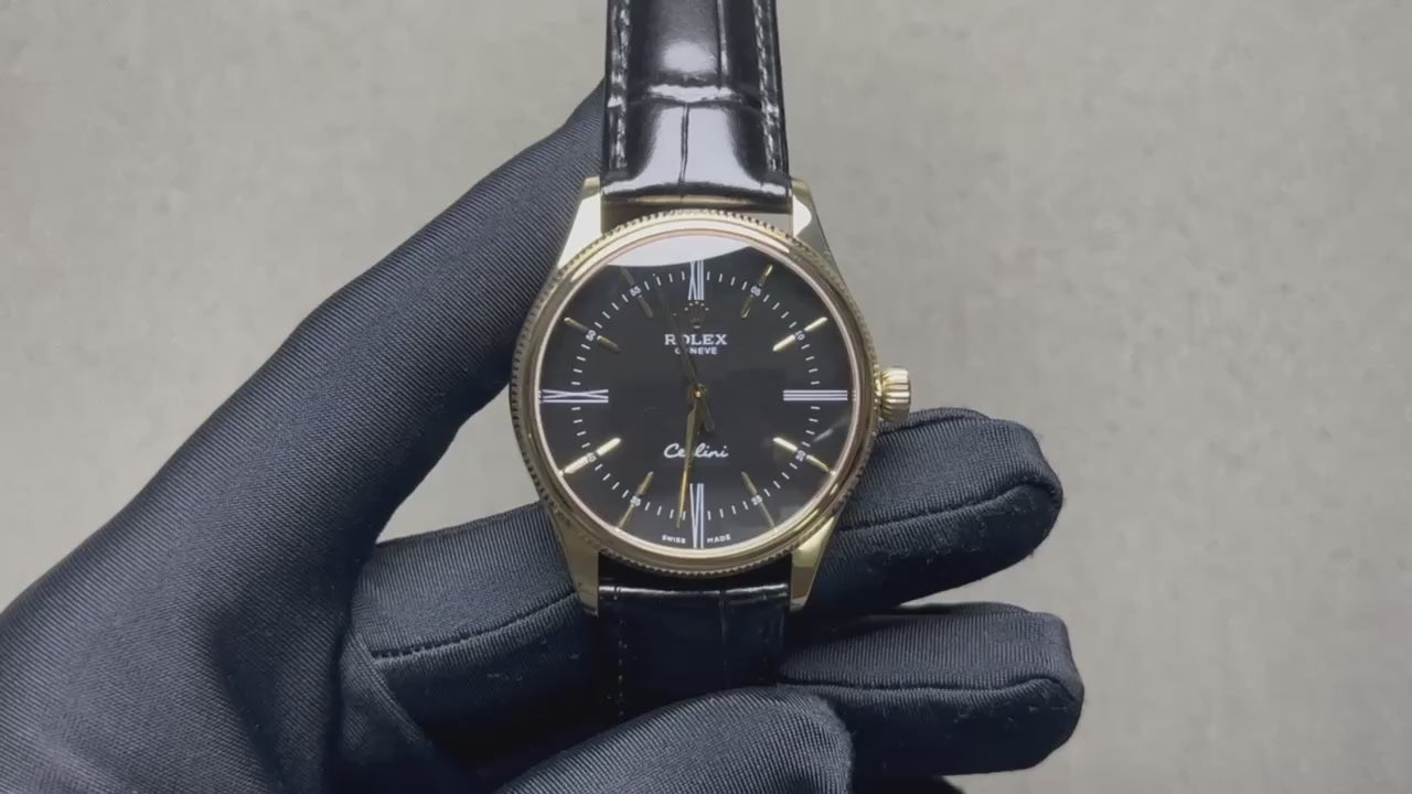 Superclone Rolex Cellini Black Dial REP016814