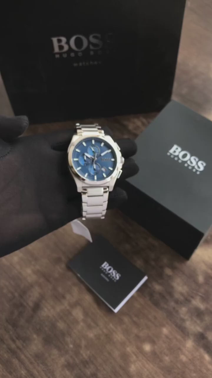 Hugo Boss 1513885 Originals Stainless Steel Blue Dial Mens Watch