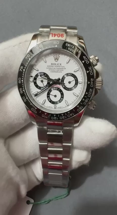 Superclone Rolex Daytona “Panda” White Dial 126500LN