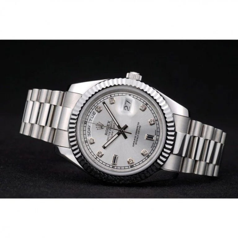 Superclone Rolex Day-Date Silver Dial 41995 40 mm