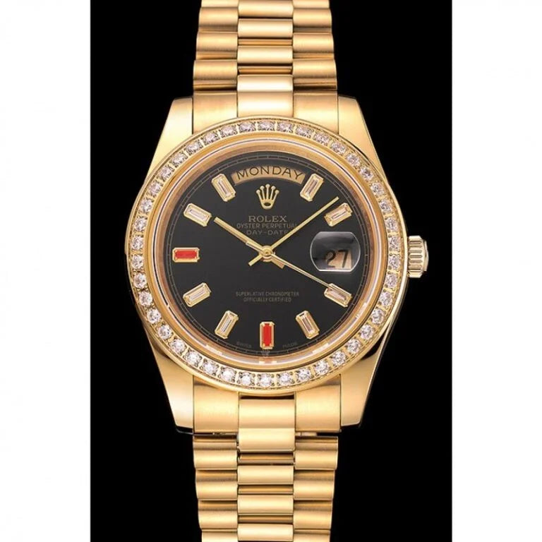 Superclone Rolex Day-Date Black Dial 1454101 36 mm